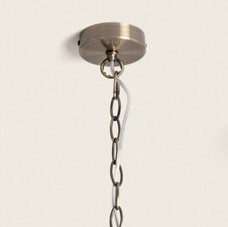 Lampa Wisząca Szklana ryflowana Marcio E27