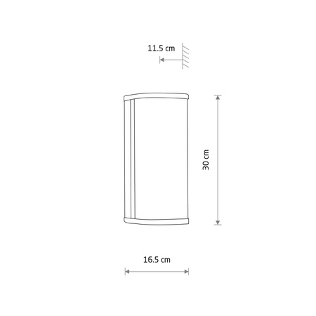 Kinkiet PALMAS LED 15W 4000K 1000lm złoty Nowodvorski Lighting 10730