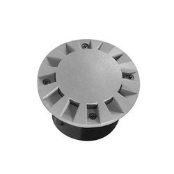 Lampa najazdowa LED dogruntowa 6500K szara IP66 okrągła