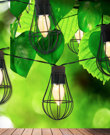 Solarna girlanda ogrodowa 3,8m ciepła Loft