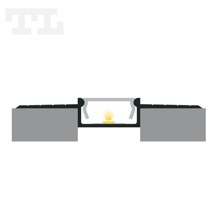 LED P6-3 Profil 3000 mm czarny lakierowany (nr kat 866317)