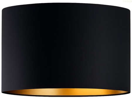 Abażur walec Oro Deluxe czarno złoty 30cm E27