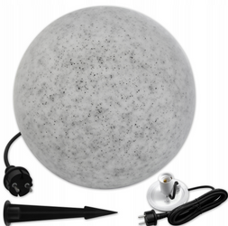 Kula ogrodowa lampa LED E27 kamienna 40cm