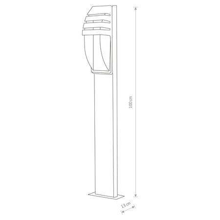 Nowodvorski Lampa stojąca ogrodowa MISTRAL 