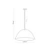 Lampa wisząca FARO New Black 1xE27