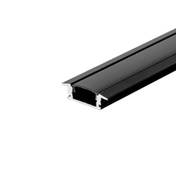 Profil Aluminiowy V-TAC 2mb Czarny, Klosz Czarny, Wpuszczany VT-8106