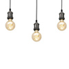 Lampa wisząca EDISON CZARNY 3xE27