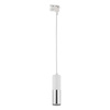 Tk Lighting TRACER WHITE SILVER lampa wisząca 1xGU10