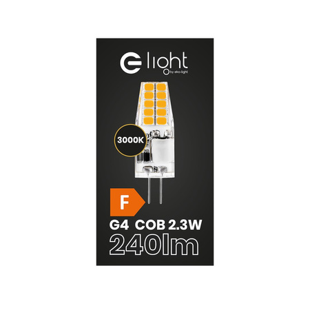 Żarówka LED 2,3W G4 12V 3000K Silikon