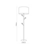 Lampa podłogowa ALBERO Linen 1xE27