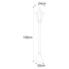 Lampa ogrodowa stojąca K-6009B CZARNY/ZŁOTY z serii STANDARD