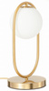 Lampka nocna stołowa elegancka złota Milano Ring E14