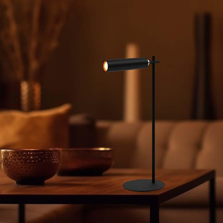 Lampka Biurkowa V-TAC 4w1 37cm Kinkiet Klips Latarka 3W LED Czarna 