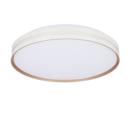 Montana Lampa sufitowa plafon biały+złoty 24W LED 40cm 