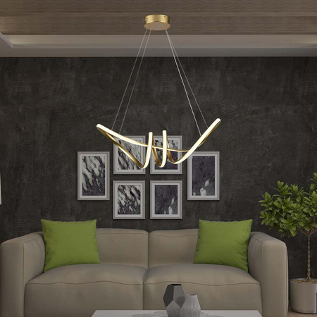 Oprawa Zwieszana V-TAC 24W LED Złoty Szampański VT-7798 3000K 3240lm