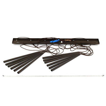 Tk Lighting PIANO BROWN lampa wisząca 12xG9