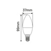 Żarówka LED C37 E14 6W ŚWIECA 490lm zimna 6500K INQ