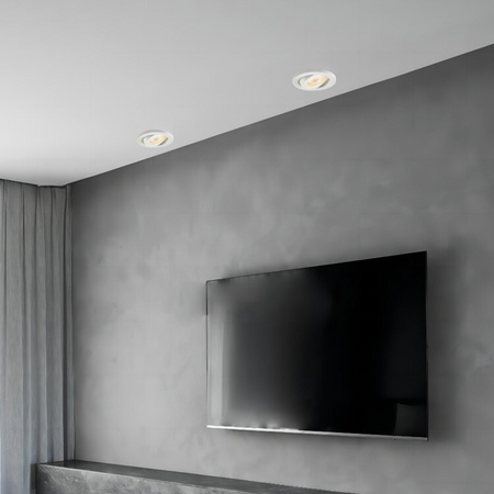 Lagos oczko podtynkowe okrągłe ruchome białe IP20 LP-440/1RS WH movable