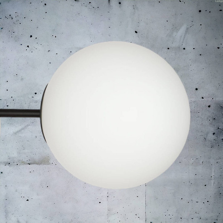 Lampa sufitowa czarna Milano Tower 4xE14 mleczne kule
