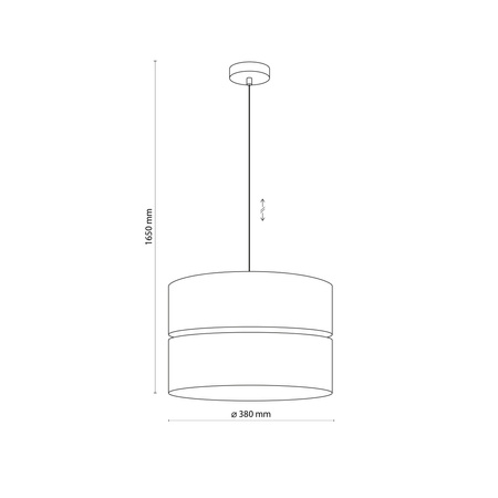 Lampa wisząca ECO 1xE27 380