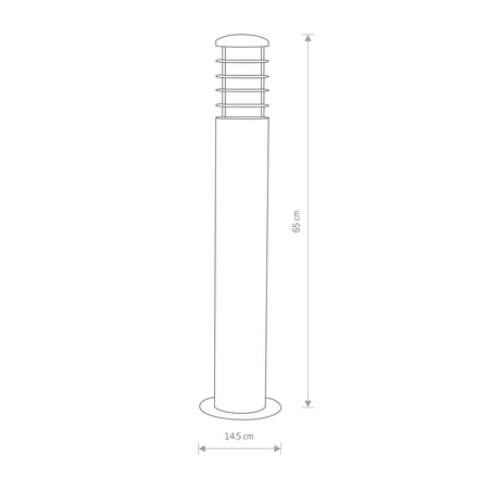 Nowodvorski Lampa stojąca zewnętrzna brązowa HORN
