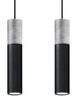 Lampa wisząca BORGIO 2 czarny