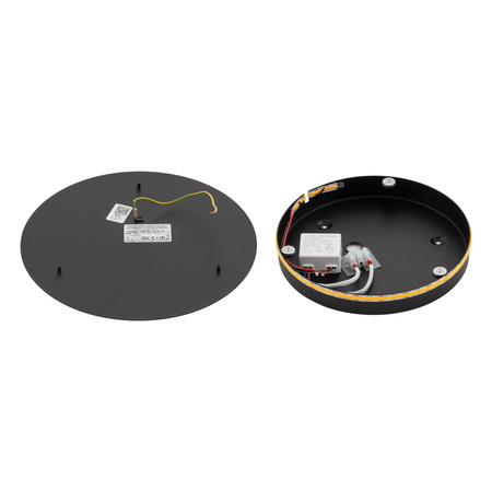 Nowodvorski Kinkiet czarny RING LED M 