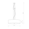 Nowodvorski Lampa wisząca biała VIVIANE