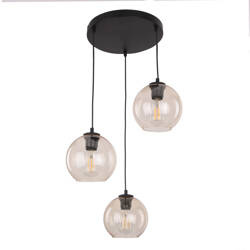 Lampa wisząca CUBUS BURSZTYN 3xE27 koło