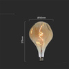 Żarówka LED V-TAC 4W E27 A165 27,5cm Filament Bursztyn VT-2269 2700K 250lm