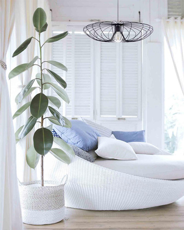 Dekoracyjna, czarna lampa wisząca w stylu industrialnym K-3409 serii TIZI