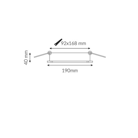 Oprawa OZZO RENE2 222-W/B podtynkowa biało-czarna 2xGU10 PEŁNA
