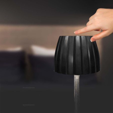 Lampka Biurkowa Nocna V-TAC 2,7W LED 34cm Ładowanie USB Ściemnianie Czarna 