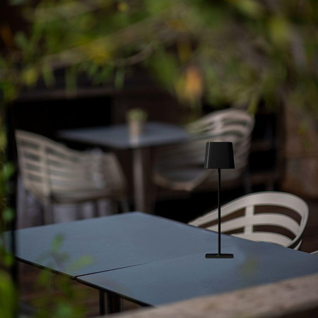 Lampka Biurkowa Nocna Solarna V-TAC 5W CCT LED 35cm Ładowanie USB-C Ściemnianie Czarna 