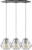 Lampa wisząca DIAMOND Gray 3xE27