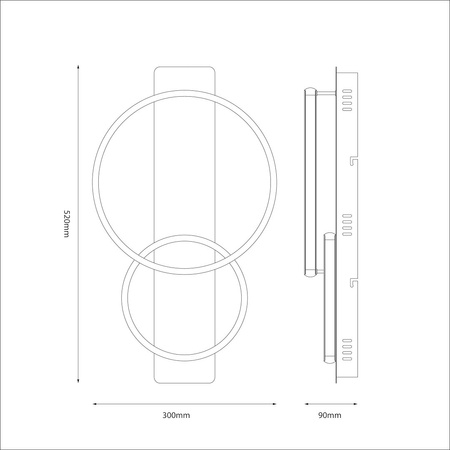 Lampa sufitowa ROWENA 14W LED
