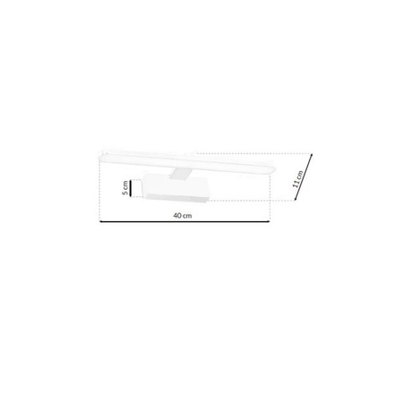 Kinkiet SPLASH WHITE 8W LED biały