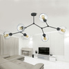 Lampa sufitowa FAIRY Czarna 6xE27