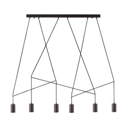 Nowodvorski Lampa wisząca metalowa czarna IMBRIA