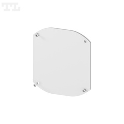 Zaślepka aluminiowa srebrna P23-8 bez otworu (wkręty w komplecie) (nr kat 7723812)