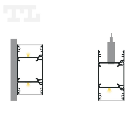LED P22-10 Profil 2000 mm anod (nr kat 86221002)