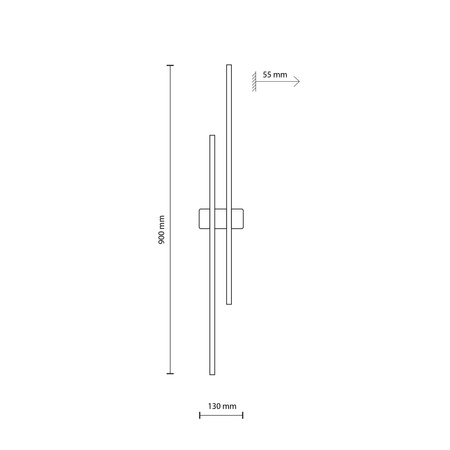 Tk Lighting FLASH WOOD ORZECH kinkiet 2xLED