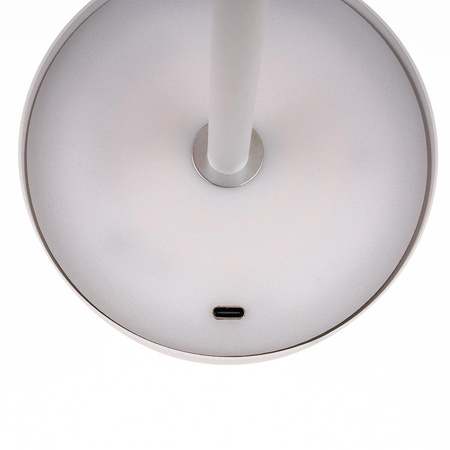 Lampka Biurkowa Nocna V-TAC 3W LED 30cm Ładowanie USB Ściemnianie Biała 