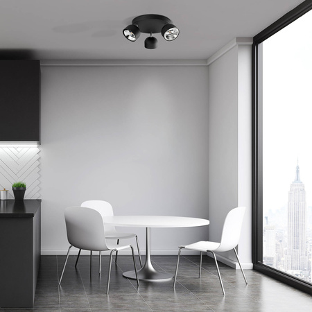 Lampa sufitowa ALTEA Black 3xGU10