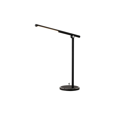 Nowodvorski Lampka biurkowa czarna srebrna SMART LED 