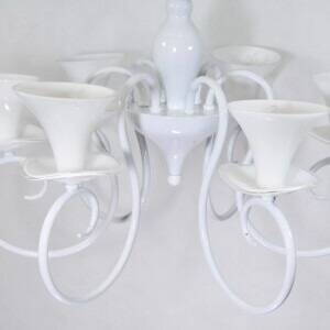 Lampa wisząca biała GLORIA-5 E14x5