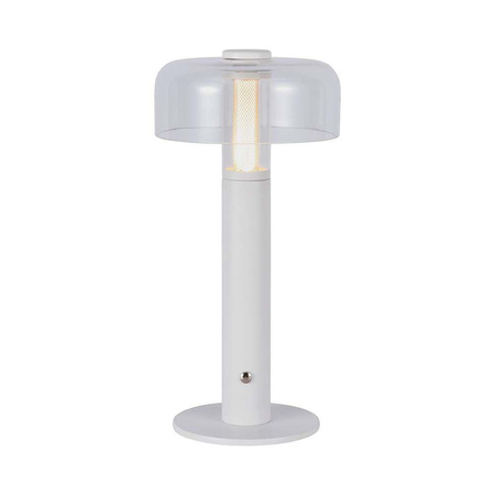 Lampka Biurkowa Nocna V-TAC 1W LED 30cm Ładowanie USB Ściemnianie Biała VT-1049 3000K 100lm