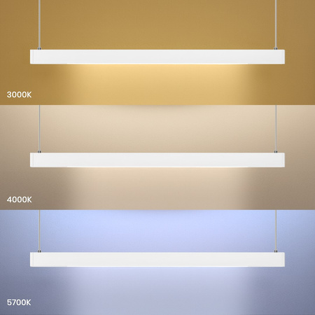 Lampa wisząca Linea Biały 36W LED 3000K-4000K-5700K