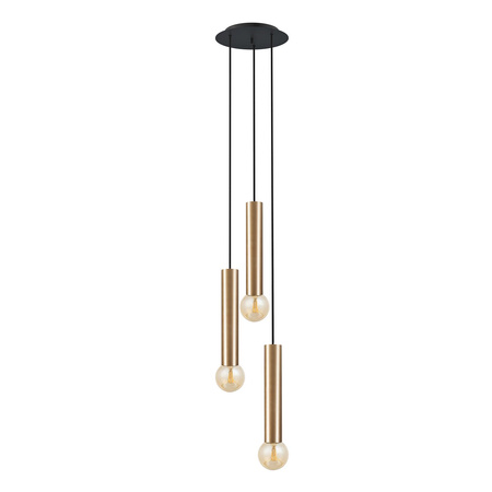 Nowodvorski Lampa wisząca czarna mosiądz BATON 