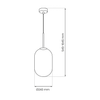 Lampa wisząca ALIAS GOLD 1xE14 fi 240 mleczna kula